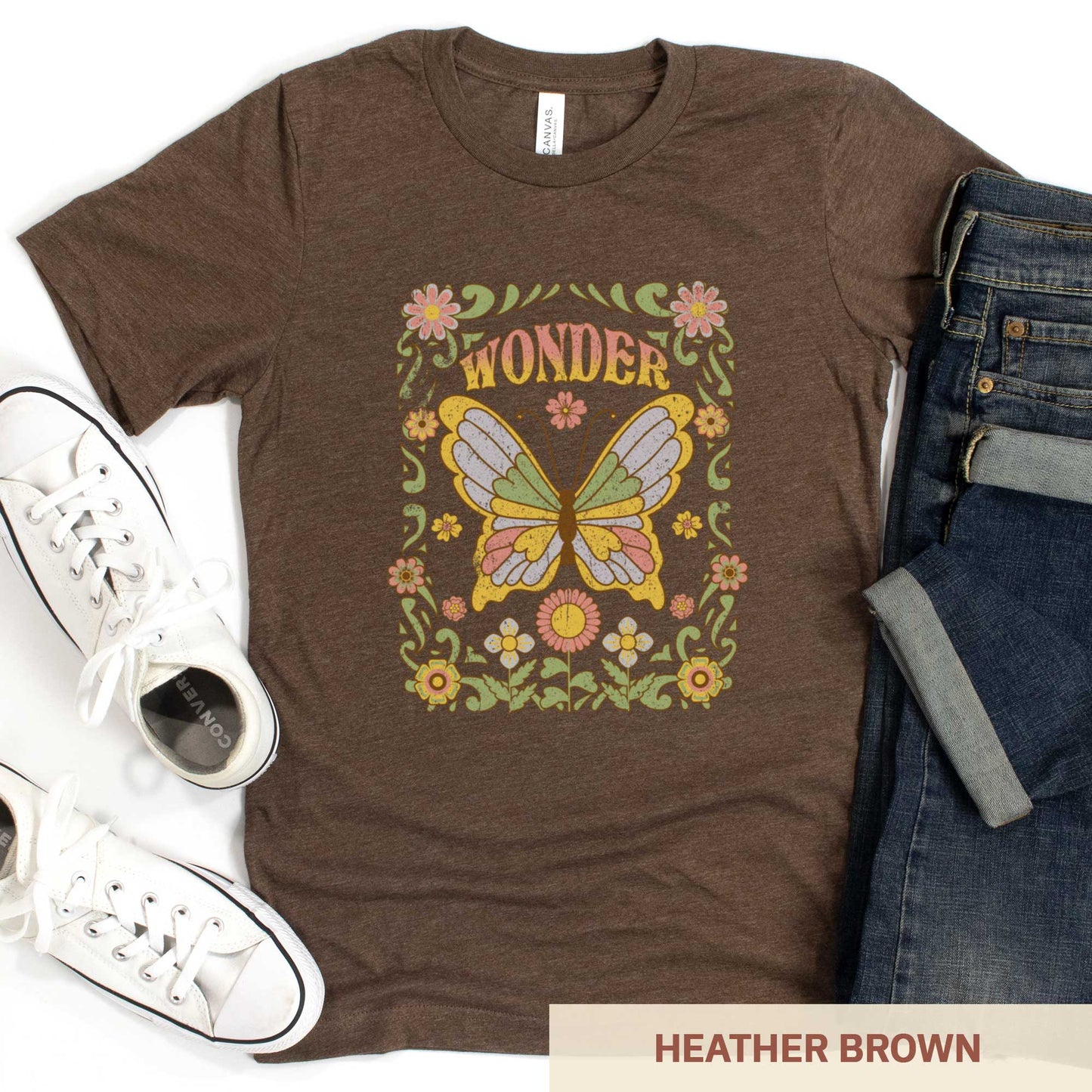 Wonder Butterfly - Adult Unisex Jersey Crew Tee