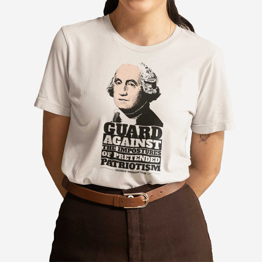 George Washington on Patriotism - Adult Unisex Jersey Crew Tee