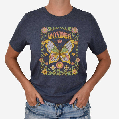 Wonder Butterfly - Adult Unisex Jersey Crew Tee