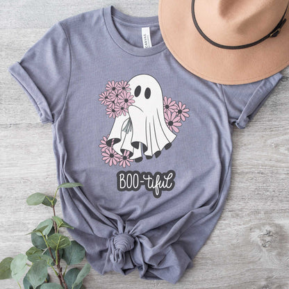 Boo-tiful Ghost - Adult Unisex Jersey Crew Tee