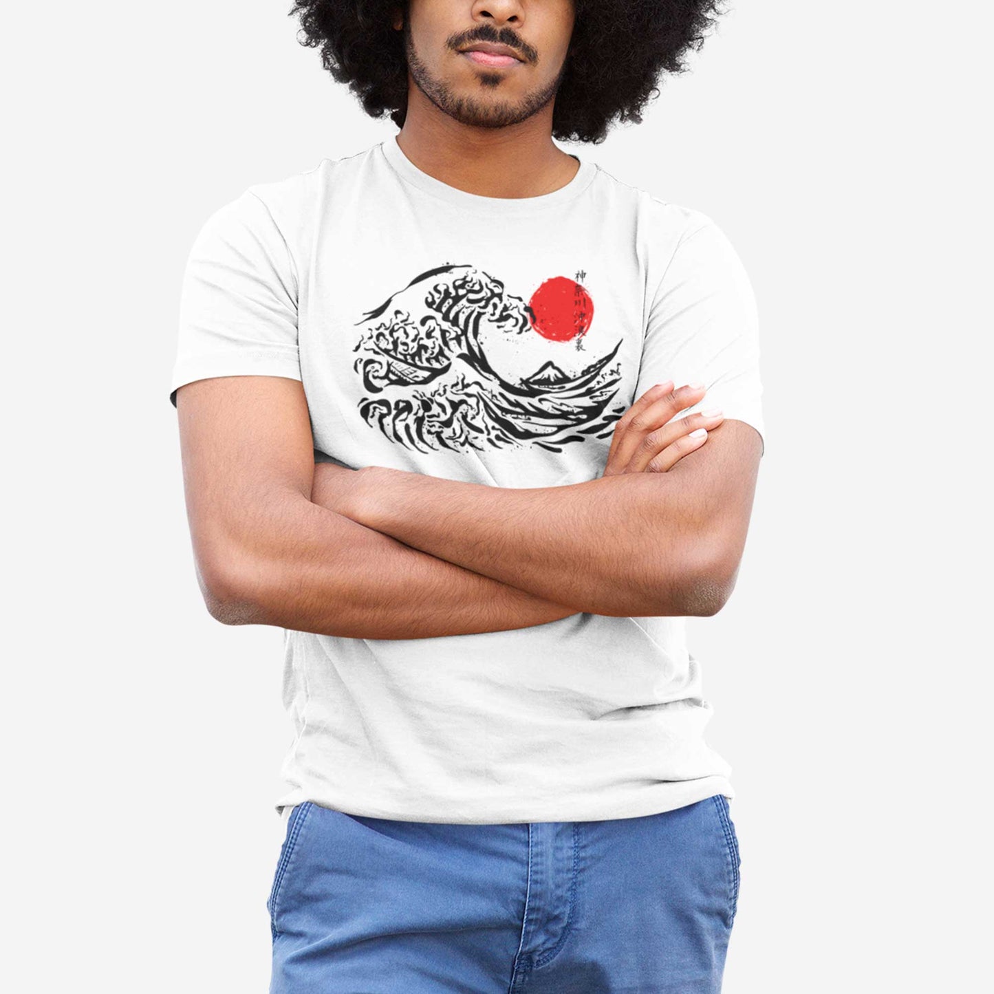 Great Wave off Kanagawa - Adult Unisex Jersey Crew Tee