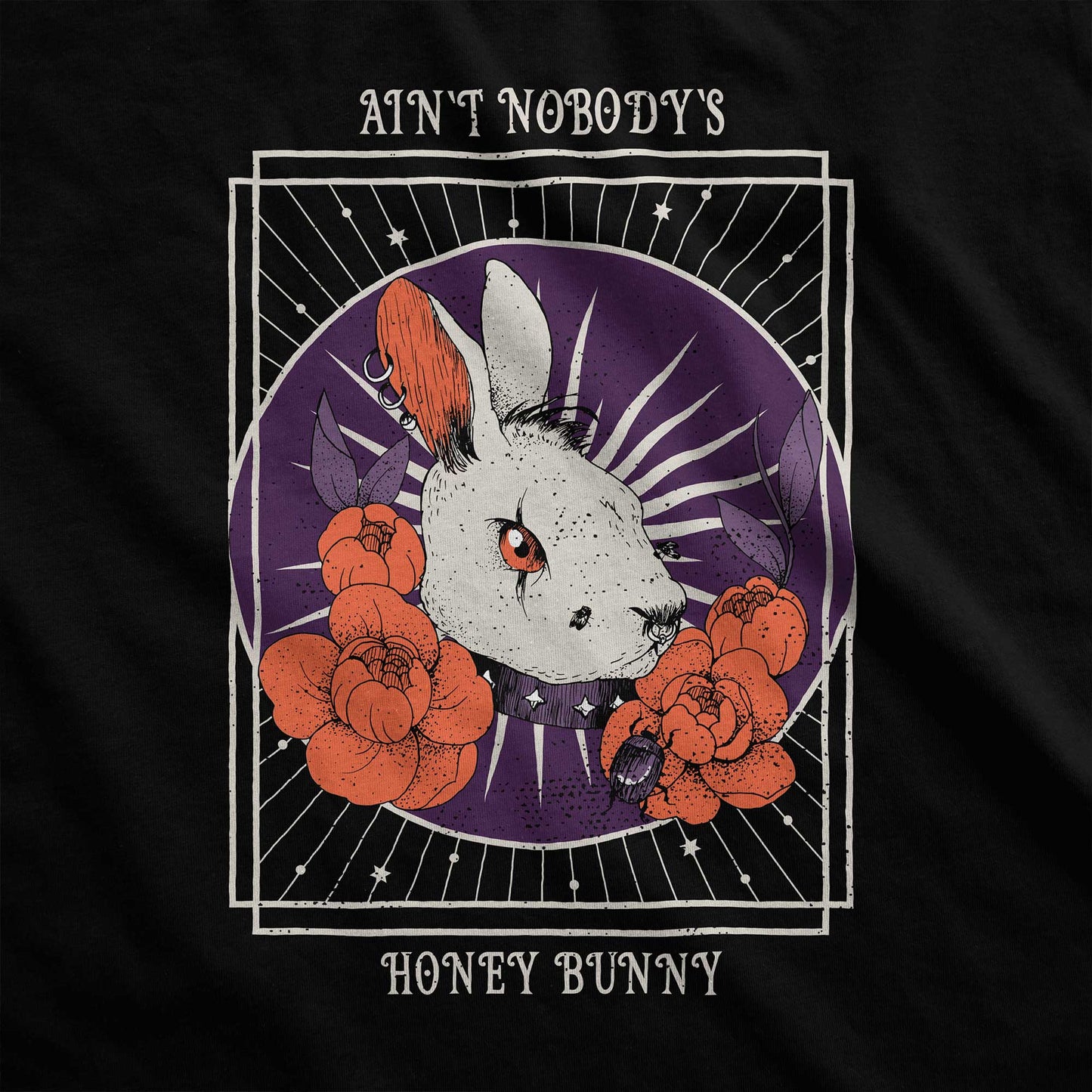 Aint' Nobody's Honey Bunny - Adult Unisex Jersey Crew Tee