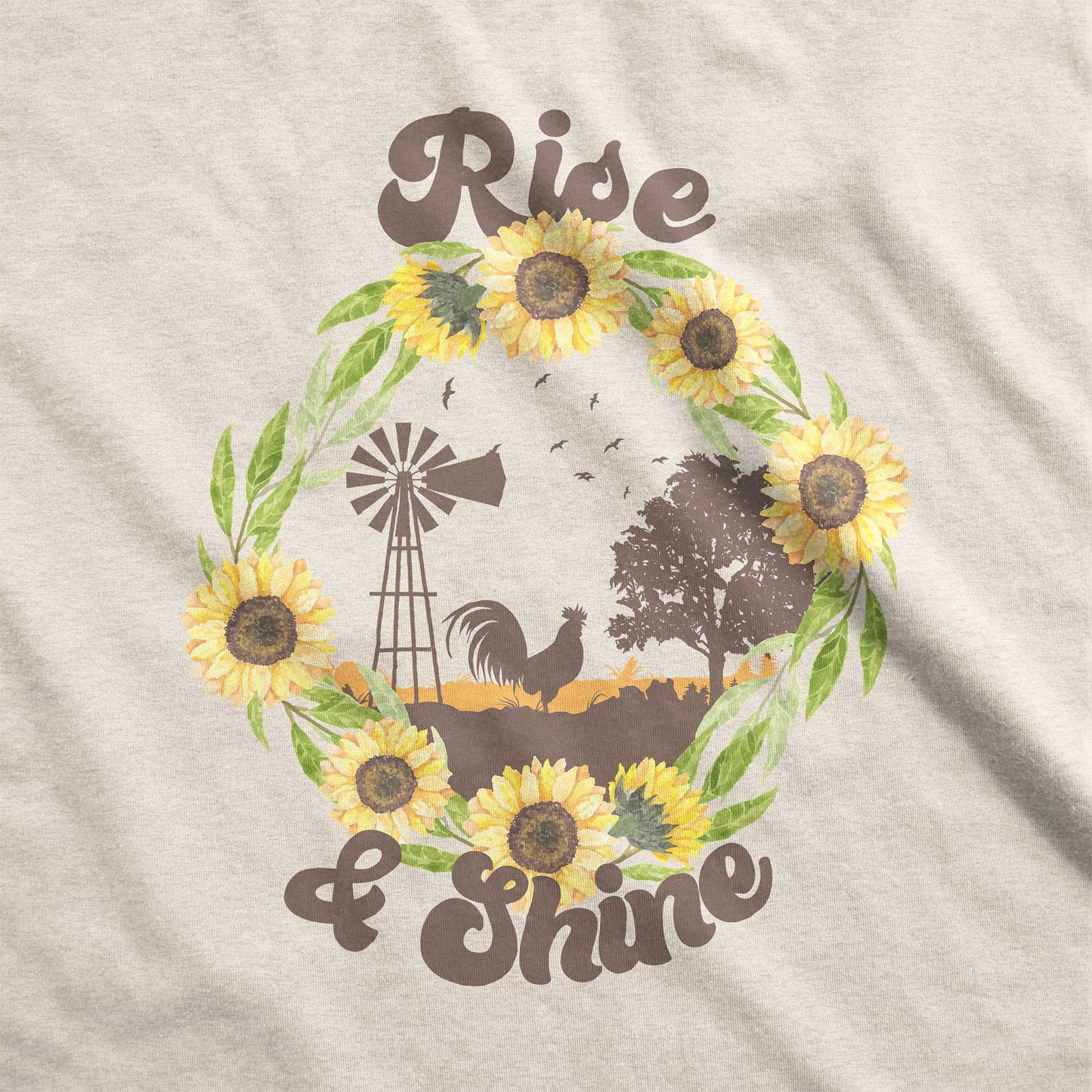 Rise & Shine - Adult Unisex Jersey Crew Tee