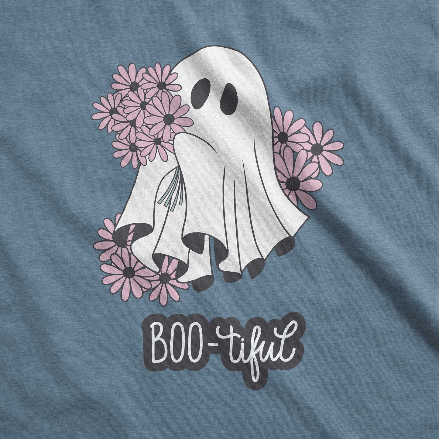 Boo-tiful Ghost - Adult Unisex Jersey Crew Tee