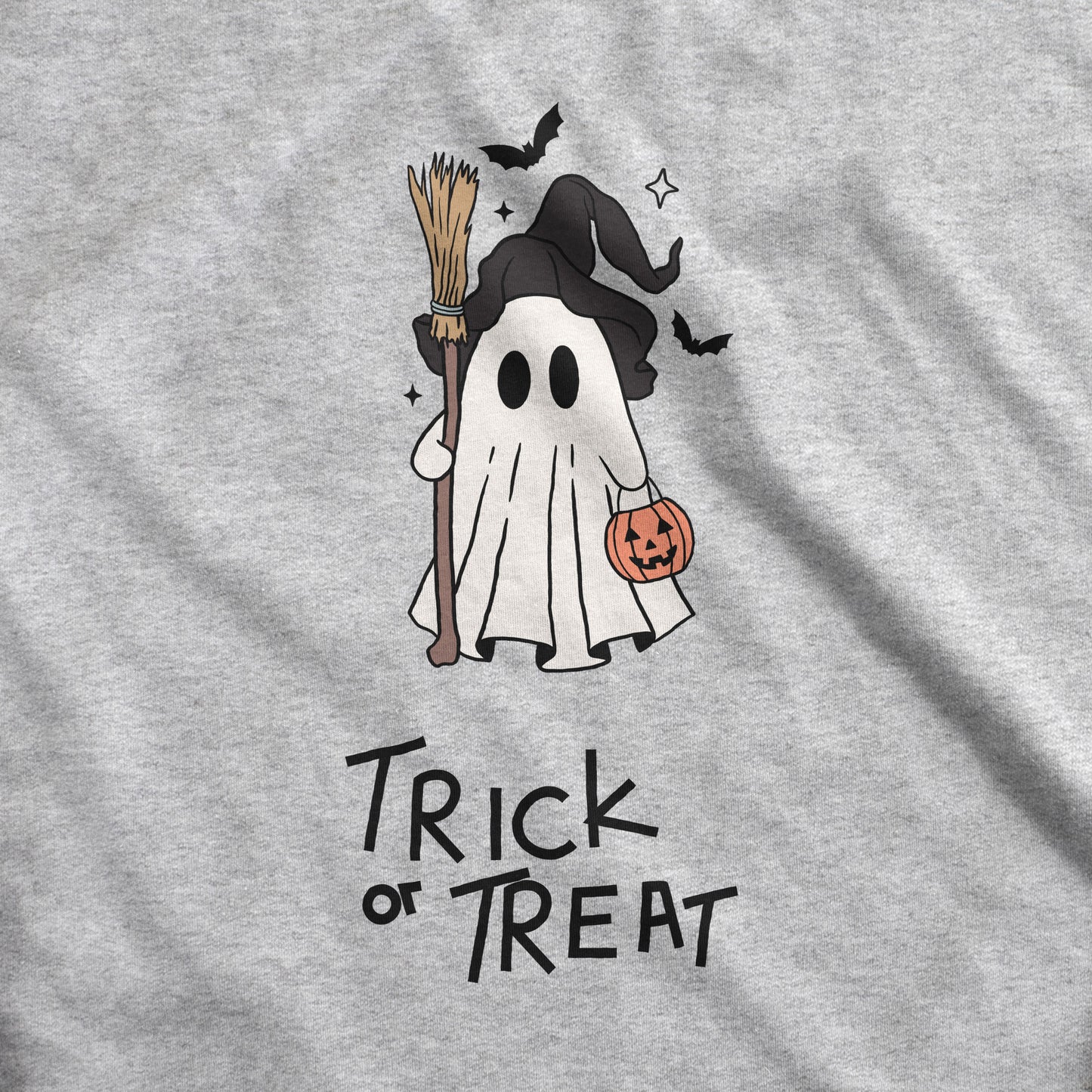 Trick or Treat Ghost - Adult Unisex Heavy Blend Sweatshirt