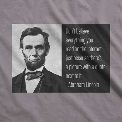 Abraham Lincoln Internet Meme - Adult Unisex Jersey Crew Tee