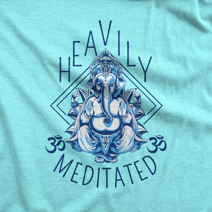 Heavily Meditated - Women’s Triblend Racerback Tank