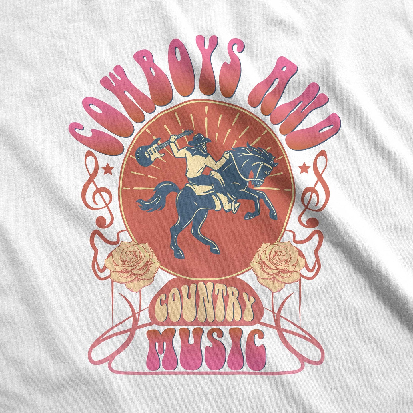 Cowboys & Country Music - Adult Unisex Jersey Crew Tee