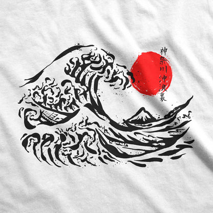 Great Wave off Kanagawa - Adult Unisex Jersey Crew Tee