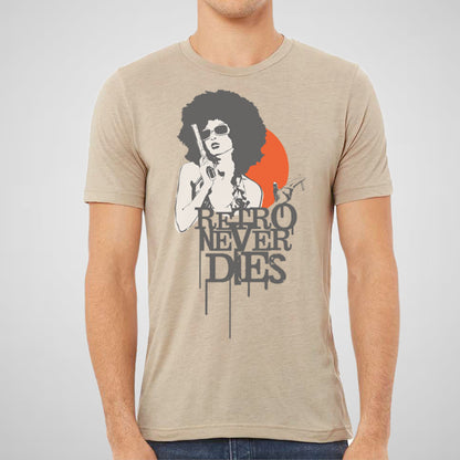 Retro Never Dies - Adult Unisex Triblend Tee